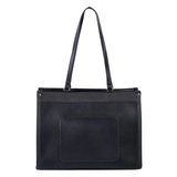 Black Pocket Tote Bag for Women