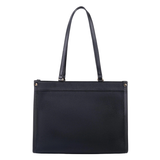 Black Pocket Tote Bag for Women