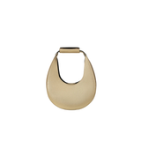 Metallic Gold Crescent Handbag