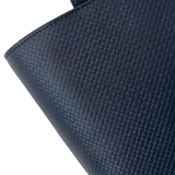 Navy Textured Tote Bag