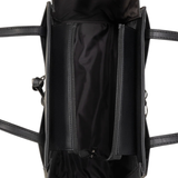 Black Structured Tote Bag